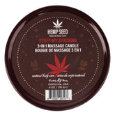 Hemp Seed 3-In-1 Massage Candle 170 g - Pomegranate & Brown Sugar Massage Candles